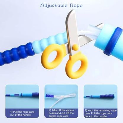 Jump Rope for Kids Girls and Boys, Soft Beaded Jump Ropes, Adjustable Skipping Rope, Tangle-Free Segmented Rope for Kid and Women Men Adults Exercise, Keeping Fit, Training - 9.2Ft - color: 4Pack-PGBP