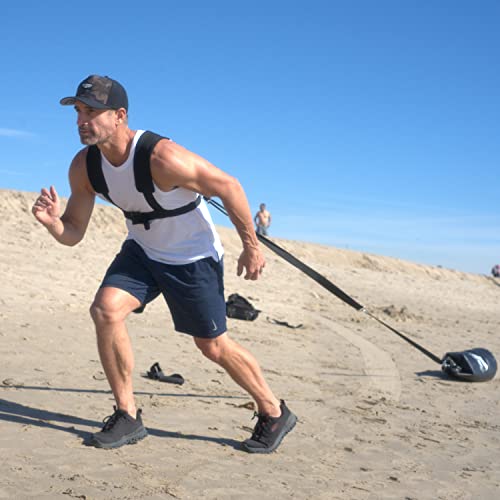 Resistance Training Sled - Weight Sled Harness & Handles - Extreme Workout for Athletes - Burn 3X The Calories - 4-Piece Kit for Gym, Home and, Outdoor - style: Whole kit