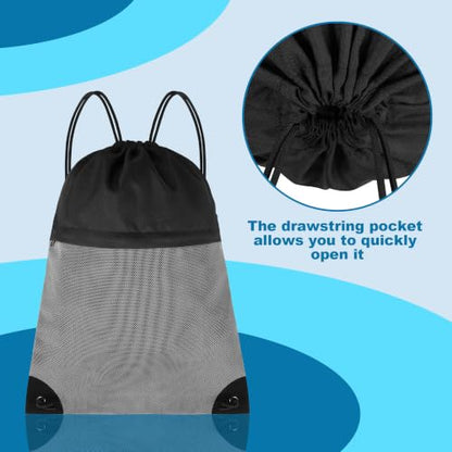 TILYMOL Drawstring Backpack Gym Bag - String Gym Bag for Men & Women, Lightweight Cinch Sports Sackpack for Beach, Travel, Yoga, Swimming, Black Gray - color: 1 Pack-black Gray
