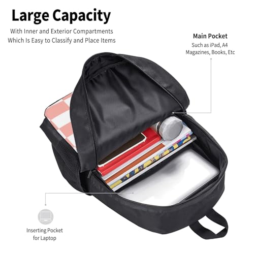 Breathable Outdoor Daypack Checkered Pink, Durable Anti Theft Travel Backpack Adjustable Strap Shoulder Bag for Hiking Camping City Walking - color: Design (547)