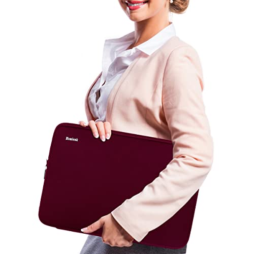 14 inch Laptop Sleeve, Upgrade Shockproof Protective Computer Cover Flip Case Briefcase Carrying Bag Compatible with 14" HP, Lenovo, Asus, Acer, Notebook, Chromebook Computer, Red - color: Red, size: 14 Inch
