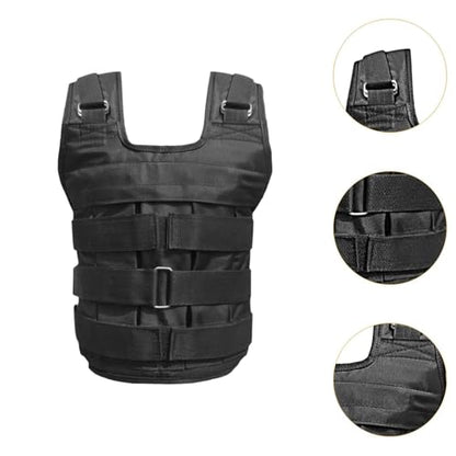YIJU Adjustable Weighted Vest, Weighted Jacket, Weight Vest for Running, Weightlifting, Jogging, Boxing, Weights Not Included