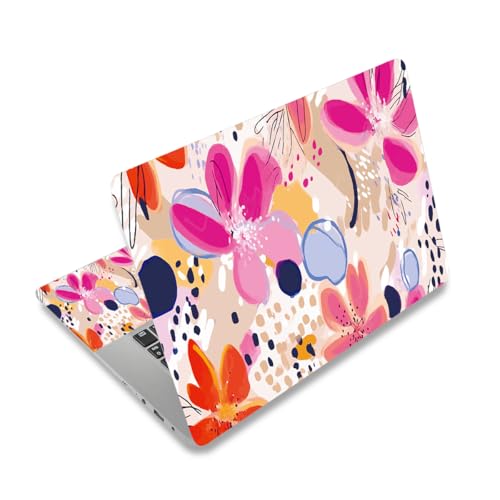 ArtSo Laptop Skin Sticker Decal, 17 17.3inch Laptop Netbook PC Notebook Universal Vinyl Reusable Skin Sticker Cover Personalized Art Case Protector, Flower Abstract - color: Flower Abstract