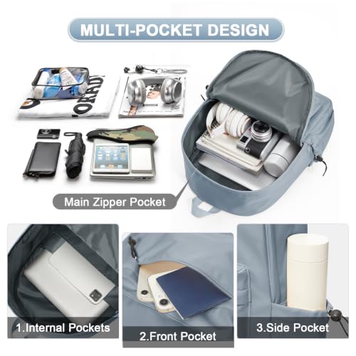 Backpack Lightweight Bag Waterproof High Middle Backpack For Cute Aesthetic Backpack Casual Daypack For Men Women Blue - color: A-blue