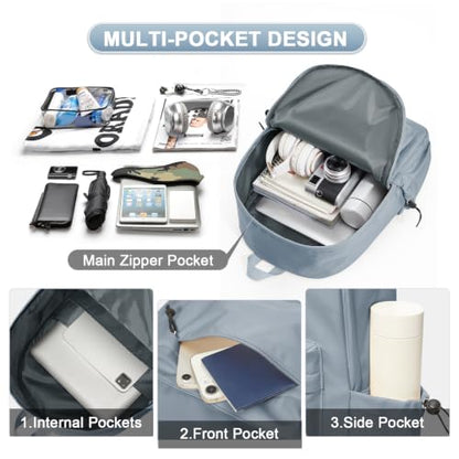 Backpack Lightweight Bag Waterproof High Middle Backpack For Cute Aesthetic Backpack Casual Daypack For Men Women Blue - color: A-blue