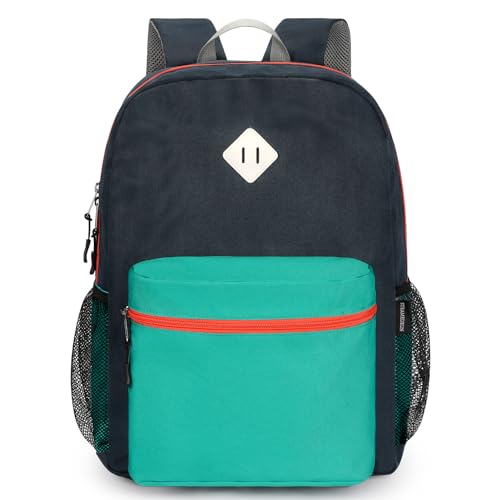 STEAMEDBUN Kids Backpack for Boys 5-9,Boys Backpack for Elementary School Bag - color: Dark Blue Green, size: Medium - 17"H