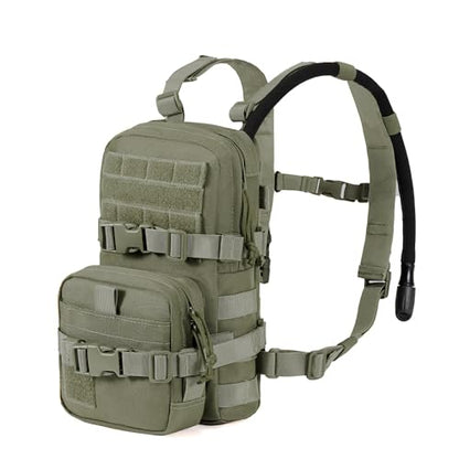 Universal Adjustable Shoulder Straps Mini Hydration Pack Backpack Carrier, Lite Tactical Backpack Replacement Straps with Sternum Strap (Green) - color: Range Green-shoulder Straps