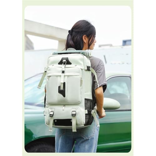 Travel Backpack with Shoe Compartment for Men, Water-resistant Large Luggage Weekender Bag Daypack for Sports 30L - color: Gray