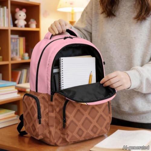 Suobstales Baseball Ice Cream Drip Print Kids Backpack for Girls Boys, Large Capacity Lightweight Bookbag Students School Bag Rucksack Travel Daypack for Kindergarten Preschool Elementary - color: Baseball Ice Cream Drip 4