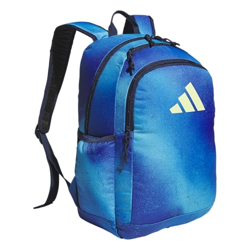 adidas Kids Affiliate Backpack – School Bag for Girls and Boys, 27L, Spray Gradient Team Royal Blue/Frozen Lemon Yellow, OSFA - color: Spray Gradient Team Royal Blue/Frozen Lemon Yellow