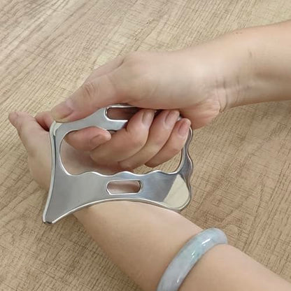 BYYDDIY SD 2 in 1 304Stainless Steel GuaSha Muscle Scraper Tools Set,Scar Tissue Tool,Physical Therapy Tools,Muscle Scraping Tool,Massage Scraper,IASTM Tools,Soft Tissue Massage Tool (SD2)