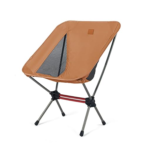 Naturehike Camping Chair, Foldable with Storage Bag, Outdoor Portable Chair for Adults, Lightweight, Supports 330lbs, Backpacking Chair for Fishing, Hiking, Beach, Lawn - color: Yellow/M, size: Medium