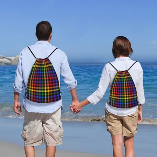 Rainbow Pride LGBT Drawstring Backpack Bag Sport Gym Dance Beach Travel Sackpack for Women Men - color: Lgbt_ddd00648