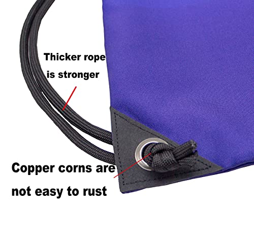 HOLYLUCK Drawstring Backpack Bag Sport Gym Sackpack - color: Gradient Purple
