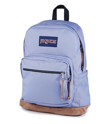 JanSport Right Pack Backpack - Durable Daypack with Padded 15" Laptop Sleeve, Spacious Main Compartment & Integrated Water Bottle Pocket, Lavender Ash - color: Lavender Ash