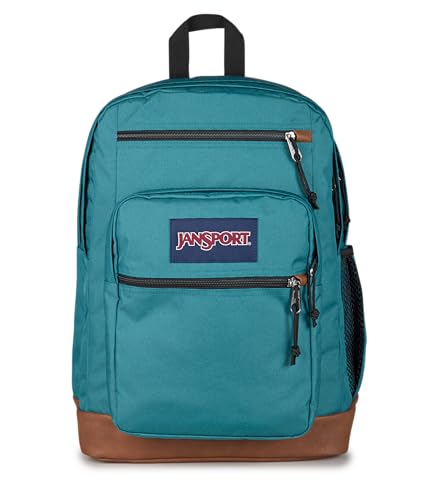 JanSport Cool Backpack with 15-inch Laptop Sleeve, Large Computer Bag Rucksack with 2 Compartments, Ergonomic Straps, Emerald Pool - color: Emerald Pool