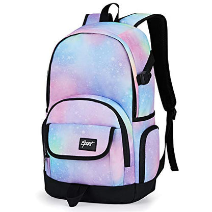 rickyh style School Backpack Travel Bag for Men & Women Lightweight College Back Pack with Laptop Compartmen - color: 04stars Rainbow