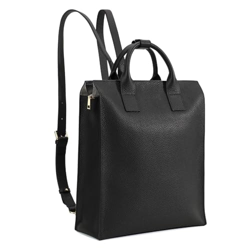 Simple and Lightweight Commuter Backpack 2025 New Business Large Capacity Computer Backpack Women's Premium Sensation Bag (Elegant Black) - color: Elegant Black