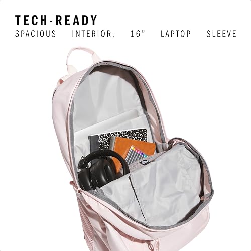 adidas Excel 7 School Backpack for Laptop, Gym and Travel, 34L, Sandy Pink/White/7.5, OSFA - color: Sandy Pink/White/7.5, size: One Size