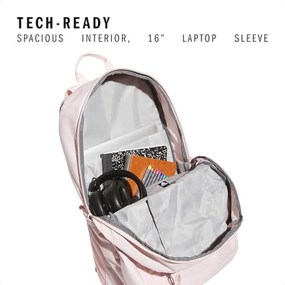 adidas Excel 7 School Backpack for Laptop, Gym and Travel, 34L, Sandy Pink/White/7.5, OSFA - color: Sandy Pink/White/7.5, size: One Size