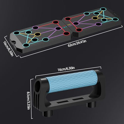 Multifunction Foldable Push Up Boards Portable Push Up Boards Fitness Equipment for Strength Training and Muscle Building Fitness Strength & Exercise Training Equipment - color: D