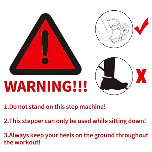 Mini Foldable Leg Exerciser | Portable Foot Pedal Exercise Machine | Under Desk Stepper for Leg Muscle Training, Leg Circulation & Home Office Use