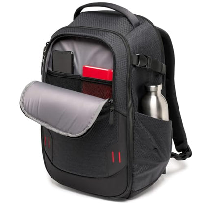 Manfrotto PRO Light Frontloader M, Professional Camera Backpack, Side and Front Access, Tripod Mount, Padded Backpack with Interchangeable Dividers, Black