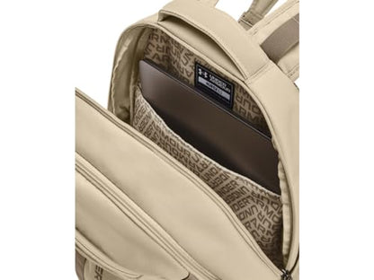 Under Armour Unisex Hustle 5.0 Backpack - color: (045) Downpour Gray / / Metallic Gold