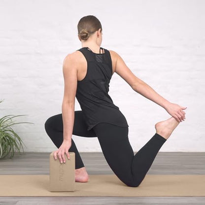 MYGA Yoga Block,Lightweight EVA Foam Yoga Brick,High Density Non-Slip Block for Yoga Poses, Pilates, Balance and Flexibility - color: Wood