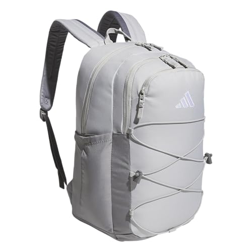 adidas Amplifier Backpack for Laptop, School and Gym, 28L, Grey Three/Grey Two/White/Bungie, OSFA - color: Grey Three/Grey Two/White/Bungie