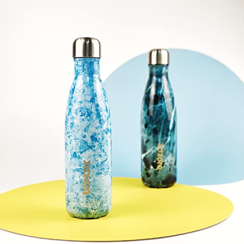 BJPKPK 25 oz Small Insulated Water Bottle, Stainless Steel, Leak Proof - color: Frozen, size: 25 Ounces