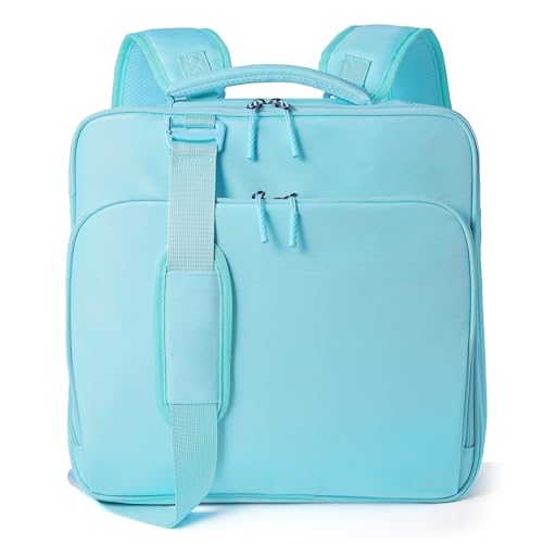 3 Ring Zipper Binder Bag with Detachable Backpack Straps, 500 Sheet Capacity, Multi-Pocket File Folder, Fits 14’’ Laptop & Tablet，Portable All-in-One Organizer for Office