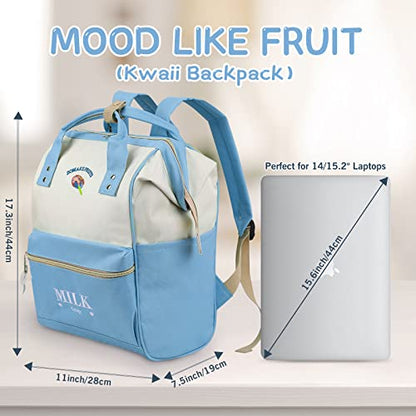 ZOMAKE 15.6 Inch Travel Laptop Backpack for Women Men - Anti Theft Water Resistant Bag Daypack - Computer Bag Business Work Cute Backpacks(Lollipop) - color: Lollipop