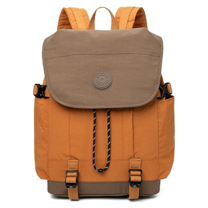 HUARIPOLY Outdoor Backpack Lightweight Waterproof Leisure Day Bag Multi functional Travel Bag Pulling Rope Bag ﻿ - color: Orange