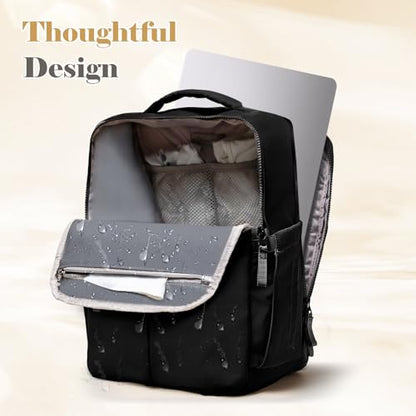 Diaper Bag Backpack with Changing Pad Baby Bag Multi-Function Waterproof Travel Bag Baby Shower Essentials,Pañaleras Para bebe with 15 Pocket,2 Insulated Pockets,Black - color: Black