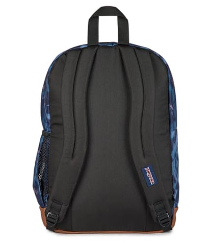 JanSport Cool Backpack with 15-inch Laptop Sleeve, Large Computer Bag Rucksack with 2 Compartments, Ergonomic Straps, Ghostly Florals - color: Ghostly Florals Navy/Purple/Pink