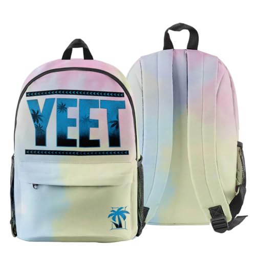 Jey USO Yeet 3D Fashion Backpack Printed Multi Zipper Pack Casual Bag (1) - color: 1