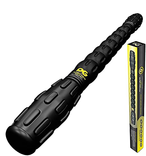 Physix Gear Roller Stick - Muscle Roller Massage Stick for Legs, The Stick Massage Roller for Deep Tissue Massaging Stick for Athletes, Physical Therapy Muscle Roller, Recovery Stick Roller - color: Black