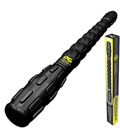 Physix Gear Roller Stick - Muscle Roller Massage Stick for Legs, The Stick Massage Roller for Deep Tissue Massaging Stick for Athletes, Physical Therapy Muscle Roller, Recovery Stick Roller - color: Black