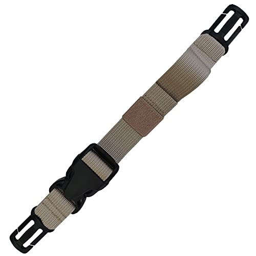 Adjustable Backpack Chest Strap Nylon 1 Inch Webbing，Sternum Straps for Backpack（Khaki）