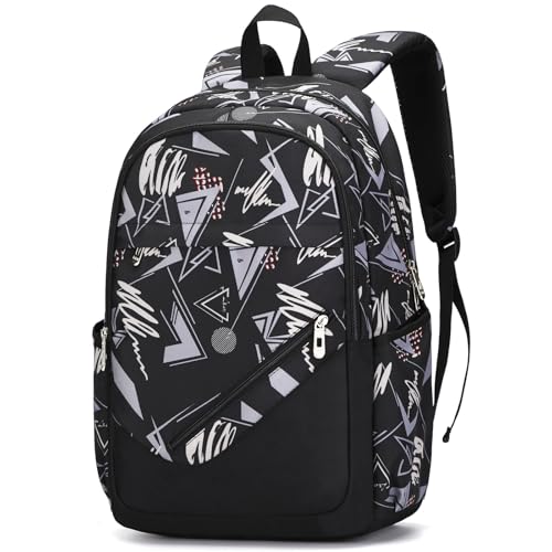 Travel Laptop Backpack, Business Slim Sturdy Water Resistant School Backpack, Gift for Men & Women, Fits 15.6 Inch Notebook - color: Popular Black