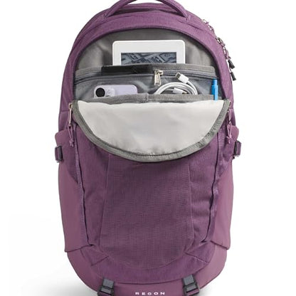 The North Face Women's Recon Everyday Laptop Backpack - Commuter Travel Bag, 18" Laptop Sleeve, Water-Repellent, Chroma Purple Light Heather/Hushed Lavender, One Size - color: Chroma Purple Light Heather/Hushed Lavender, size: One Size