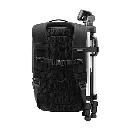 Incase DSLR BackPack with Durable 840D Nylon - 26L Weather Resistant Camera Bag designed for Photographers and Videographers, Customizable Dividers to Secure all Equipment, Quick Access Pocket - Black