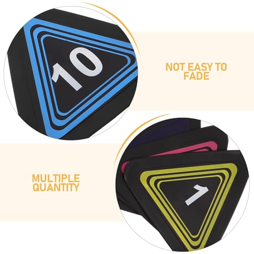 10pcs Numbered Sports Markers, 1-10 Football Training Marker, Anti-Slip Spot Floor Spots for Agility Drills, Basketball, Football Training, Sport Activities