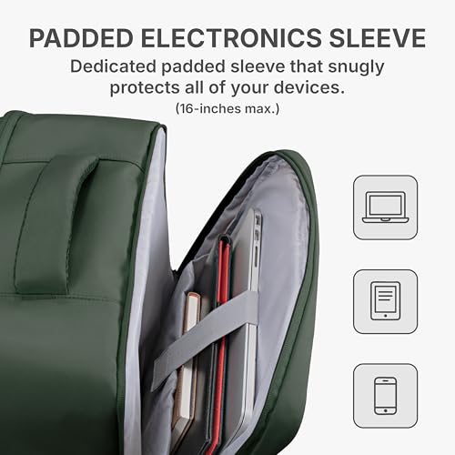 U.S. Traveler Vista Way 3-Piece Travel Set, 21-Inch Carry-on Hardside with TSA Lock, 18-Inch Travel Backpack with Laptop Sleeve, Toiletry Bag, Green - color: Green