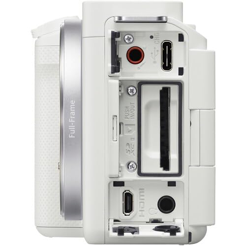Sony ZV-E1 Mirrorless Camera (White) Bundle with Backpack, Monopod, Tripod, 2 x 64GB SD Card, & More - style: Plus