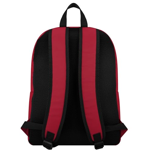 FOCO NFL Officially Licensed Team Color Primary Logo Solid Stripe Football School Bag Travel Backpack - Atlanta Falcons - Red - color: Atlanta Falcons