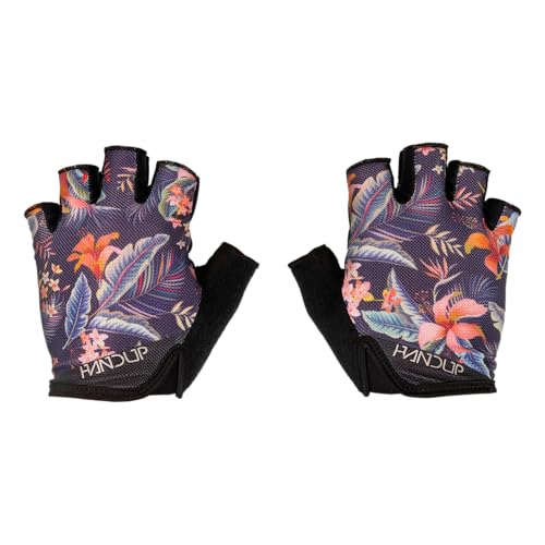 Handup Shorties Half Finger Lightweight Anti-Slip Breathable Mountain Bike MTB Bicycle Enduro Downhill XC Cycling Motocross Unisex Gloves - color: Midnight in Maui, size: XX-Small