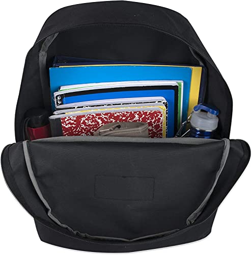Trail maker Backpack with School Supplies for Kids - 20 Piece Back to School Supplies with 17" Backpack (Black) - color: Black Pack