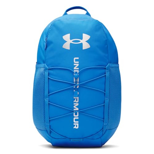 Under Armour Unisex Hustle Sport 6.0 Backpack, (402) Blue Atlantis/Black/Metallic Silver, One Size Fits Most - color: (402) Blue Atlantis / Black / Metallic Silver, size: One Size Fits Most